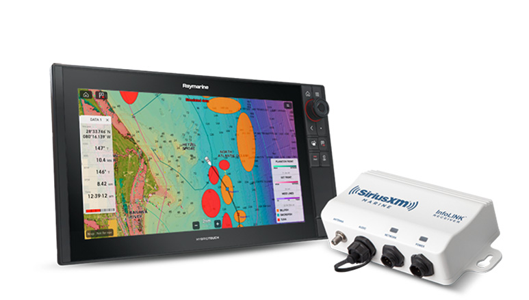 Raymarine®、SiriusXM Fish Mapping™サービスを提供開始 画像①