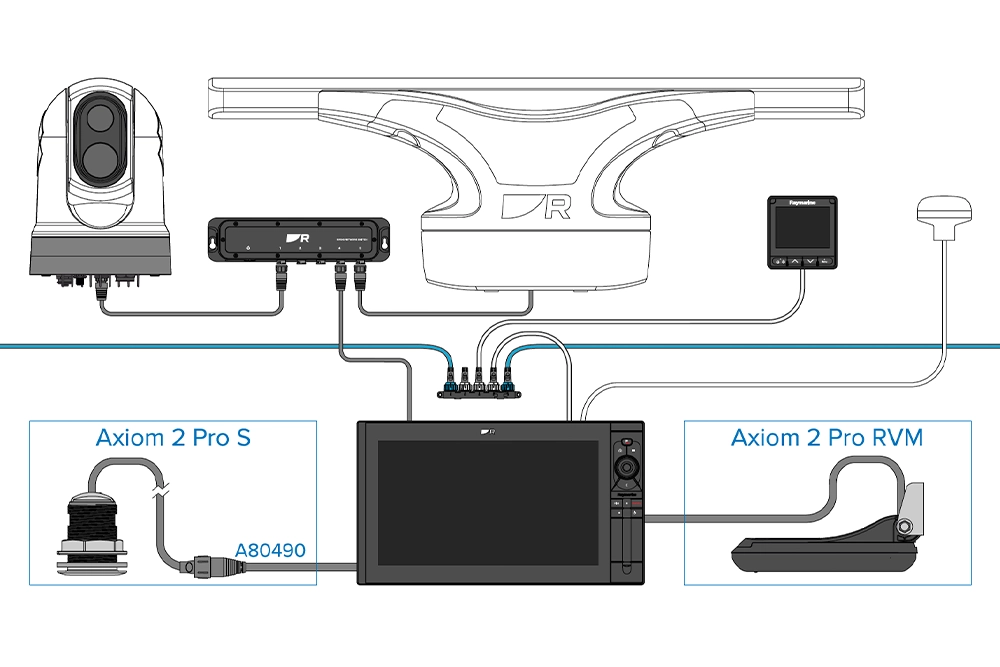AXIOM 2 PRO 9（9インチ）リアルビジョンMAX 3D 3D内蔵 ＋ ブルーソナー内蔵(1000W) 画像⑥