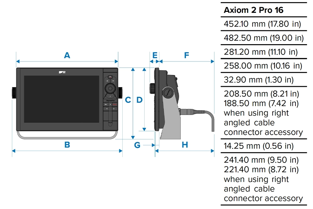 AXIOM 2 PRO 16（16インチ）リアルビジョンMAX 3D内蔵 ＋ ブルーソナー内蔵(1000W) 画像⑤