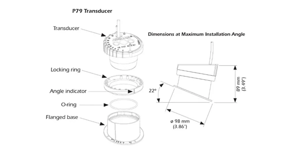 P79S インハル（深度）トランスデューサー + Devicet-Stngケーブル画像④